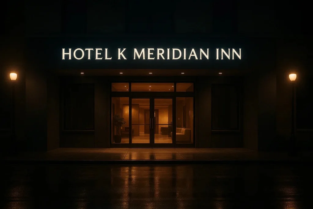 Simple illustrated map highlighting the hotel’s central spot near KDA New Market—minutes from rail and bus connections. Hotel K Meridian Inn Khulna
